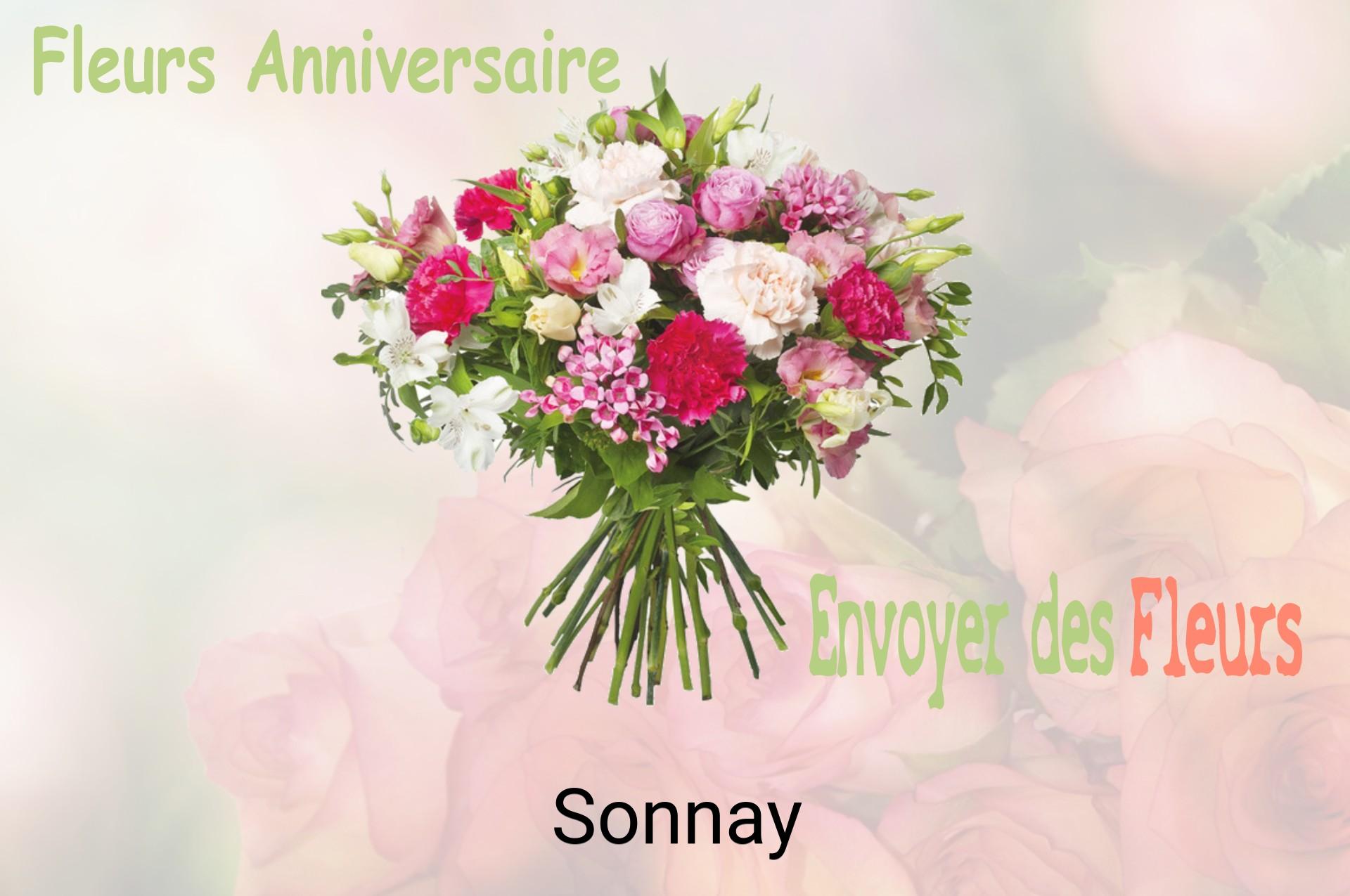 Bouquet de fleurs d’anniversaire livré à Sonnay